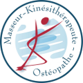 Logo masseur kinésithérapeute ostéopathe